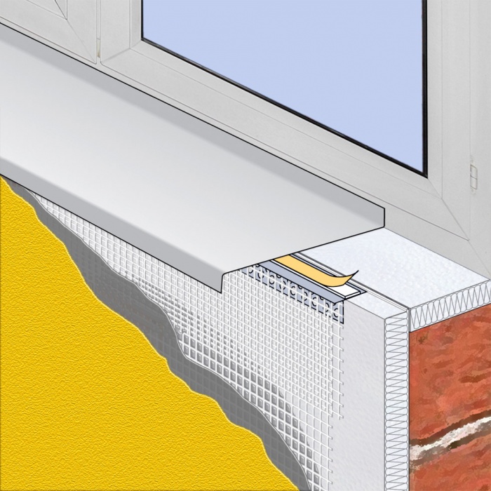 Lpes Pvc Window Sill Bead Styrotrade A S